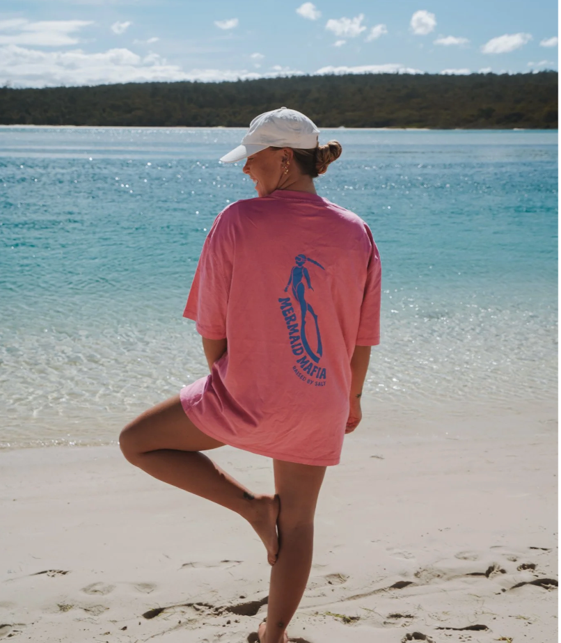 Mermaid Mafia tee | Blue & Pink