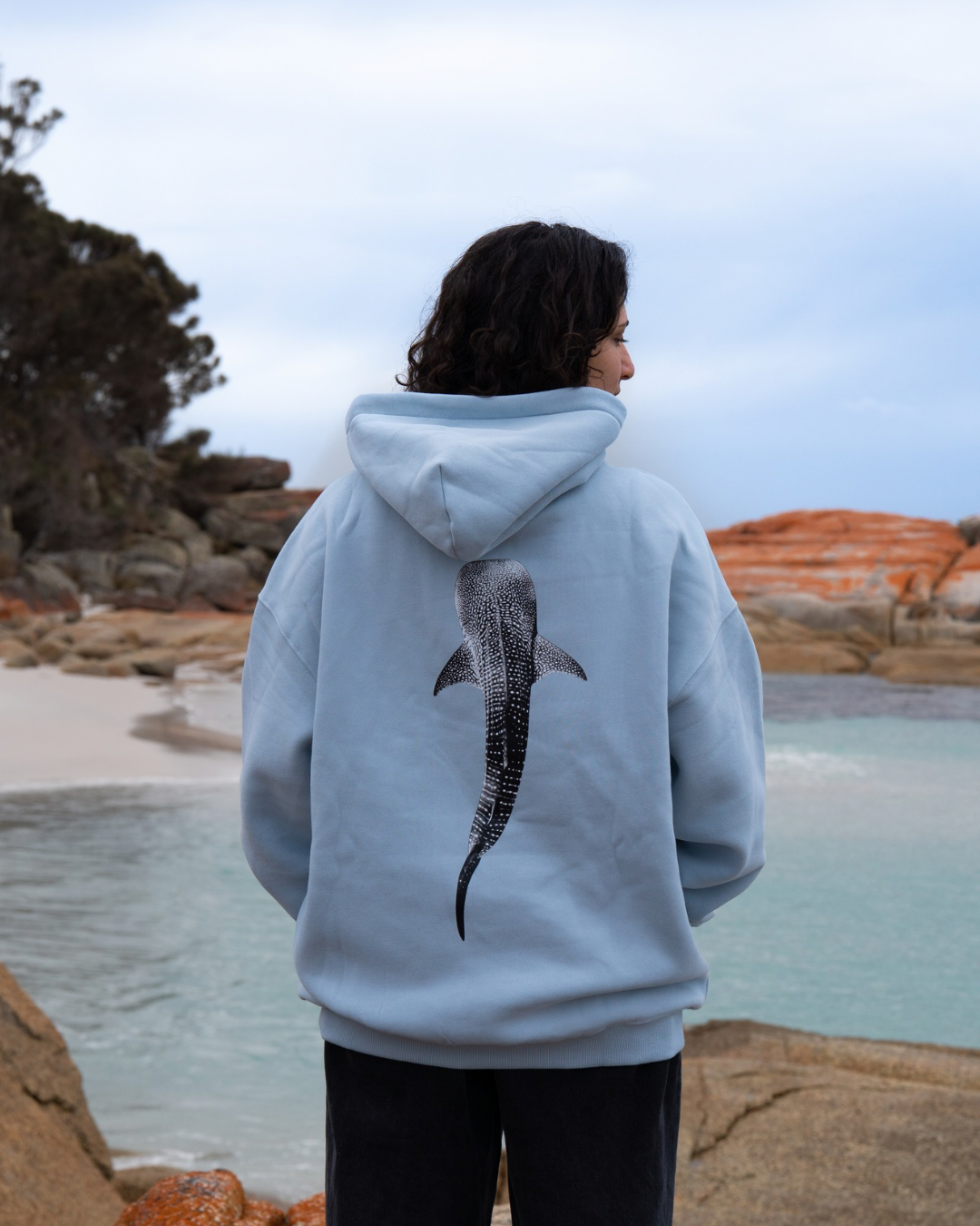 Whale Shark Hoodie | Sea Mist Blue