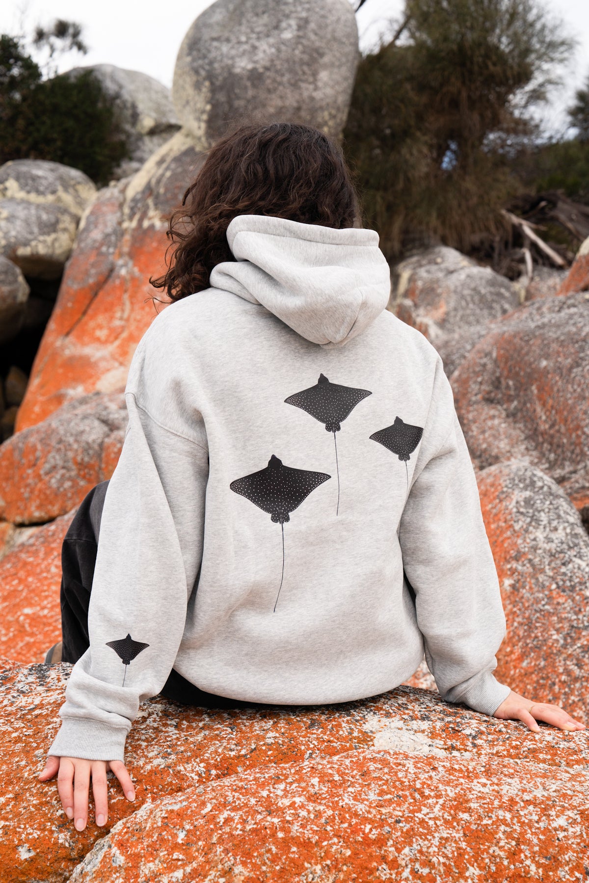 Eagle Ray Hoodie | Storm Grey