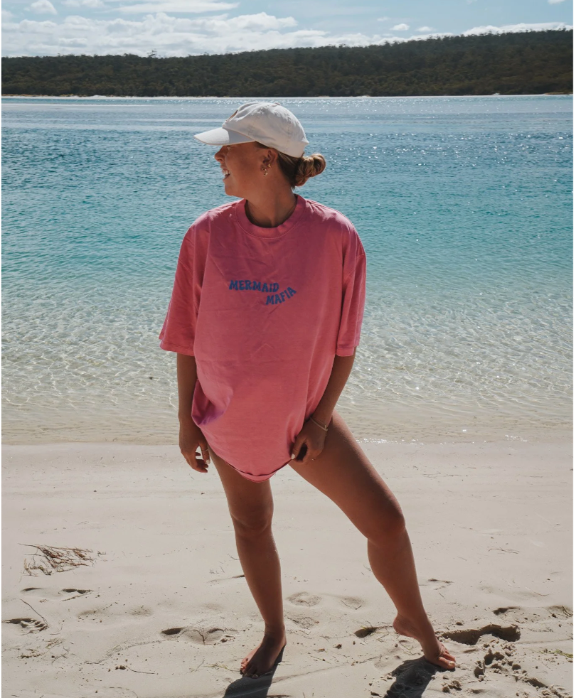 Mermaid Mafia tee | Blue & Pink